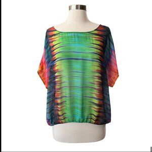 Vince Camuto Sheer Tie Dye Top Size L D Sheer Tie Dye Top Size 3X NEW WITH TAG!
